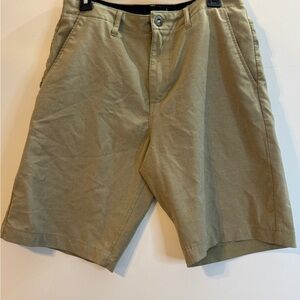 Volcom Men's Khaki Flat Front Shorts